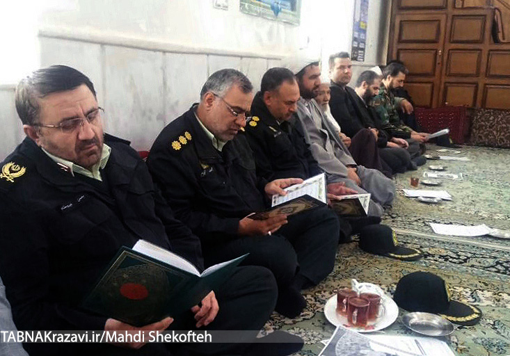 گزارش تصویری؛حضور فرمانده انتظامی استان در مراسم ختم شهید فخرایی - باخرز