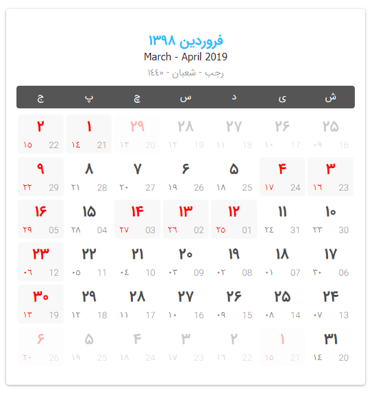 فروردین سال ۹۸